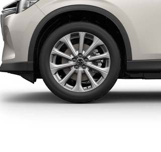 he 20-inch wheels of the all-new Mazda CX-60 in the Exclusive-Line grade.