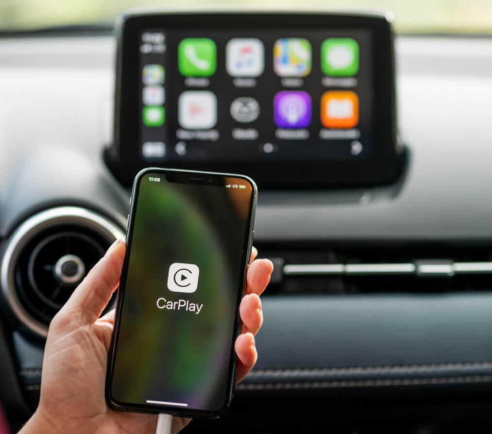 Apple Carplay sans fil, Écran numérique couleur 7”