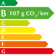 etiquette 107g/km