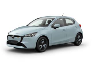 Το Mazda2 σε χρώμα αμαξώματος Air Stream Blue στην έκδοση Centre-Line