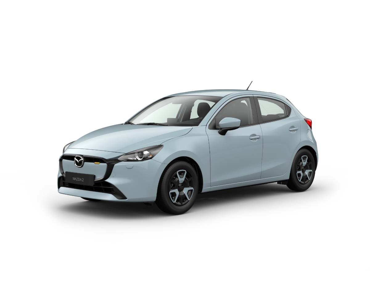 Το Mazda2 σε χρώμα αμαξώματος Air Stream Blue στην έκδοση Centre-Line