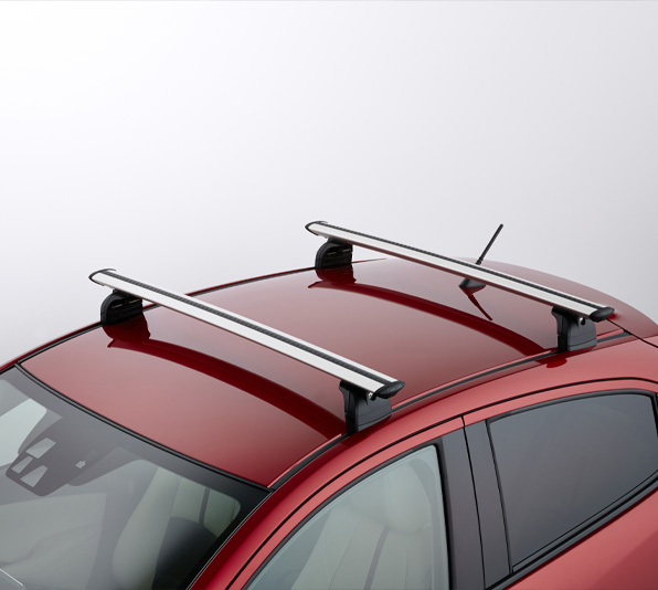 Η εύκολα τοποθετούμενη σχάρα οροφής με μπουλόνια για το Mazda2.