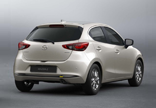 Rear View of the Mazda2 Exclusive-Line grade