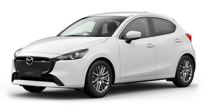 Mazda2 in Arctic White