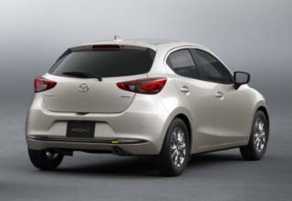 Rear View of the Mazda2 Exclusive-Line grade