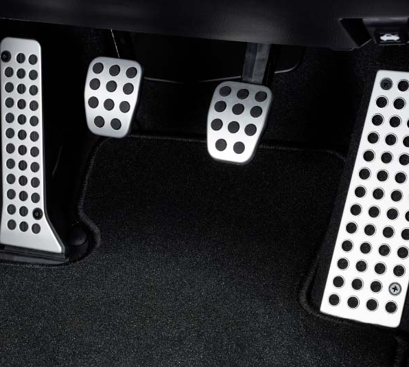 Add more performance flair to the cockpit of your Mazda2 with these easy-grip alloy pedal covers.