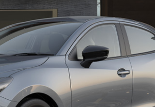 The Mazda2 Door mirrors caps (Black)