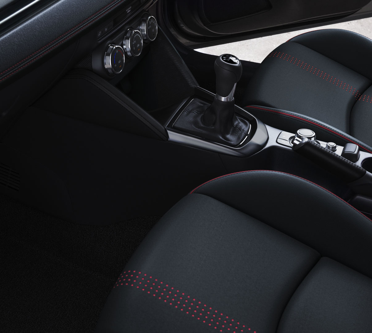 The sophisticated, carefully crafted interior of the Mazda2.