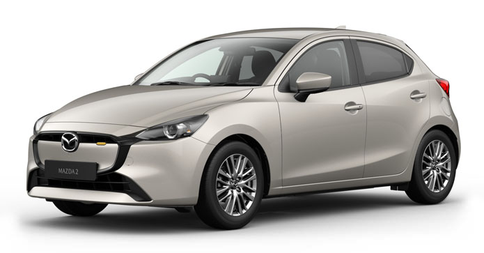 Mazda2 in Platinum Quartz