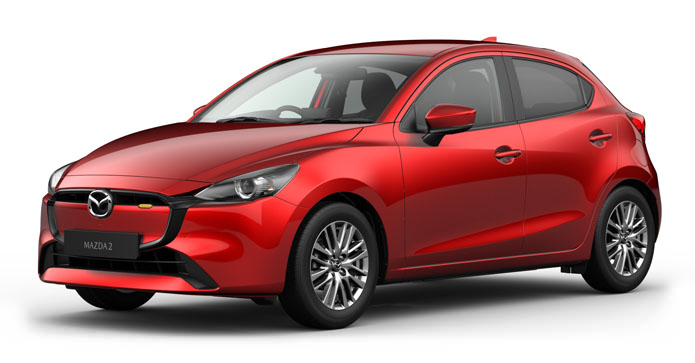 Mazda2 in Soul Red Crystal