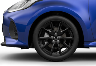 17 inch Alloy wheels on the Mazda2 Hybrid in the Homura trim level