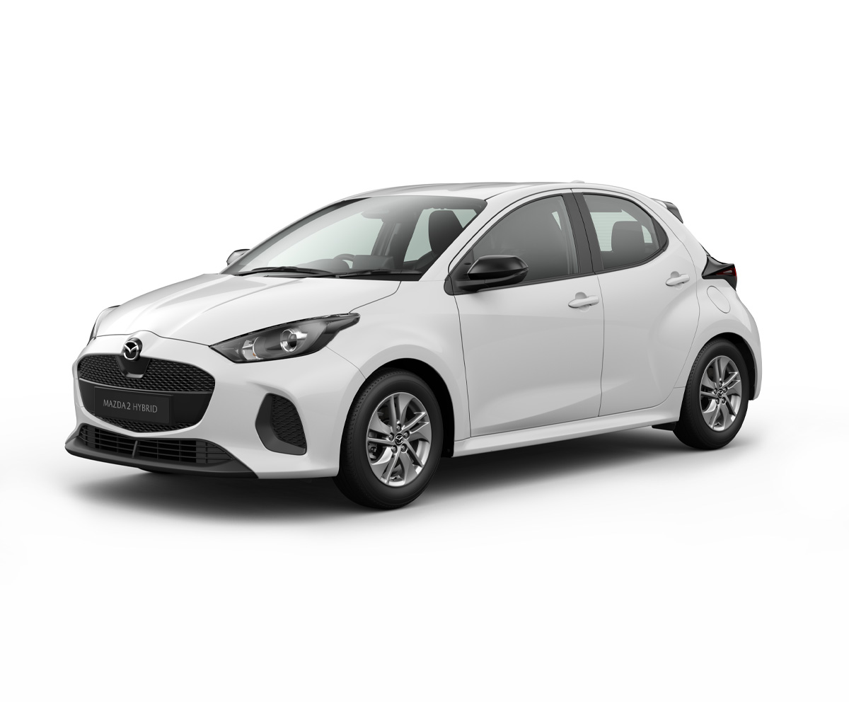 Mazda2 Hybrid in Stormy Silver body color in Centre-Line equipment