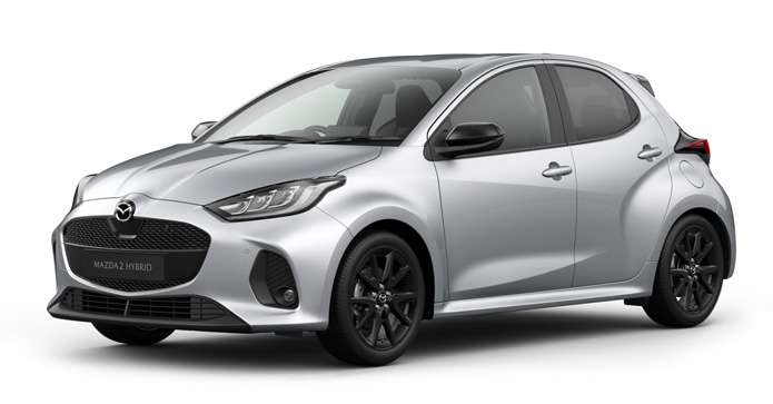 Mazda2 Hybrid in Stormy Silver color