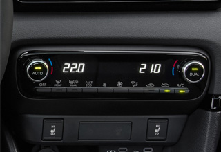 Dual Auto A/C in the Mazda2 Hybrid Homura trim level