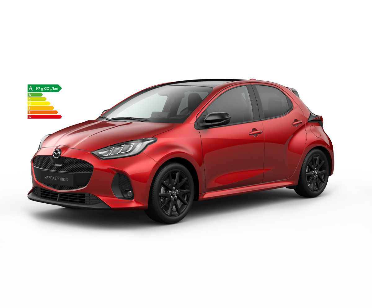 Mazda2 Hybrid Formal Red en finition Homura Plus