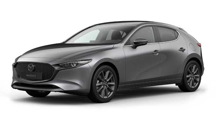 Mazda3 Hatchback i farven Machine Grey