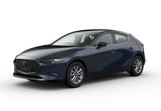 Mazda3 Hatchback in Deep Crystal Blue color in Centre-Line equipment