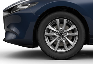 16 inch Alloy Wheel - Silver on the Mazda3 Hatchback in the Centre-Line trim level