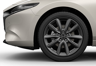 18 inch Alloy Wheel - Grey on the Mazda3 Hatchback in the Exclusive-Line trim level