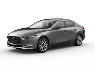 Mazda3 Saloon in Machine Grey body color in Exclusive-Line equipment