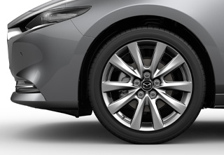 16 inch Alloy Wheel - Silver on the Mazda3 Saloon in the Exclusive-Line trim level