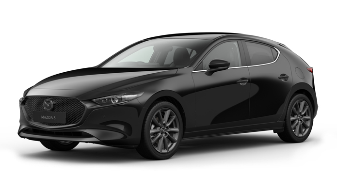 Mazda3 Hatchback in Jet Black color