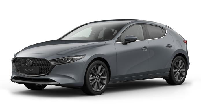 Mazda3 Hatchback in Polymetal Grey color