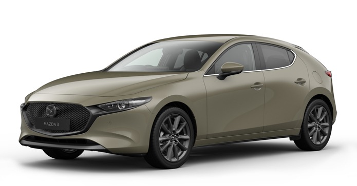 Mazda3 Hatchback in Zircon Sand color