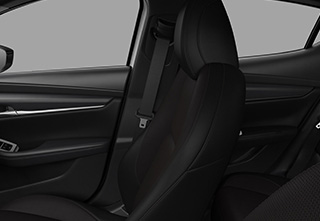 Black Cloth trim in the Mazda3 Hatchback Prime-Line trim level