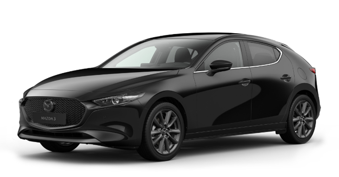 Mazda3 Хечбек в цвят Jet Black