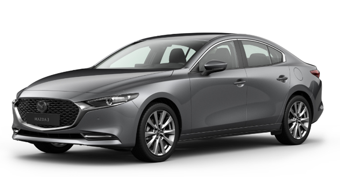 Mazda3 Седан в цвят Machine Grey