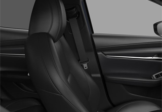 The Black Leather Seat in the Mazda3 Hatchback Takumi equipment