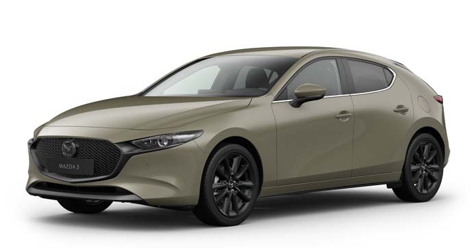 Mazda3 Hatchback v barvě Zircon Sand