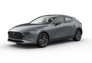 Mazda3 Hatchback i Polymetal Grey-karrosserifarve med Centre-Line-udstyr