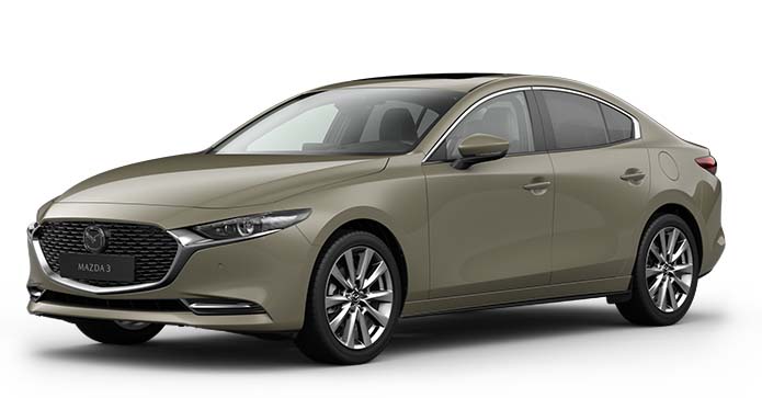 Mazda3 Sedan σε χρώμα Zircon Sand