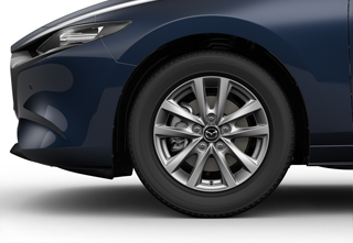 16 inch Alloy Wheel - Silver on the Mazda3 Hatchback in the Centre-Line trim level