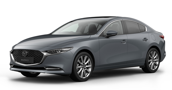 Mazda3 Saloon in Polymetal Grey color