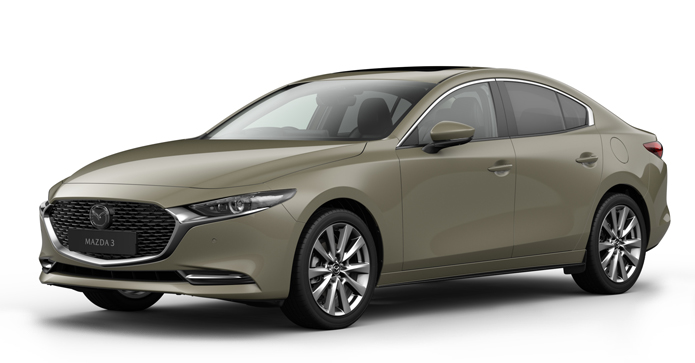 Mazda3 Saloon in Zircon Sand color