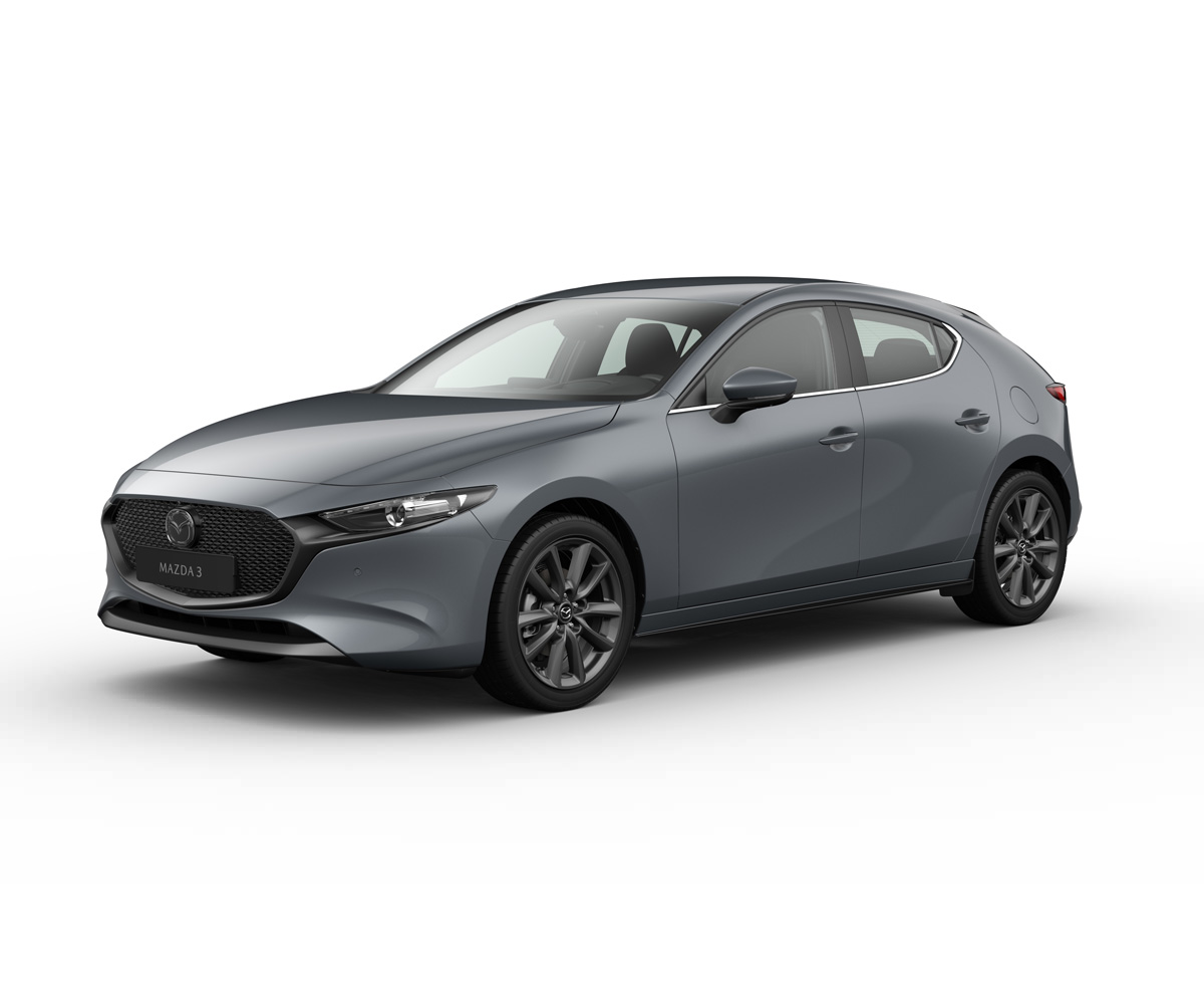 Mazda3 Hatchback in Polymetal Gray body color in Centre-Line equipment