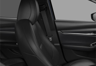 The Black Leather Seat in the Mazda3 Sedan Takumi equipment