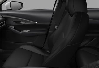 Material textil negru și interiorul plafonului negru al nivelului de echipare Mazda CX-30 Prime-Line