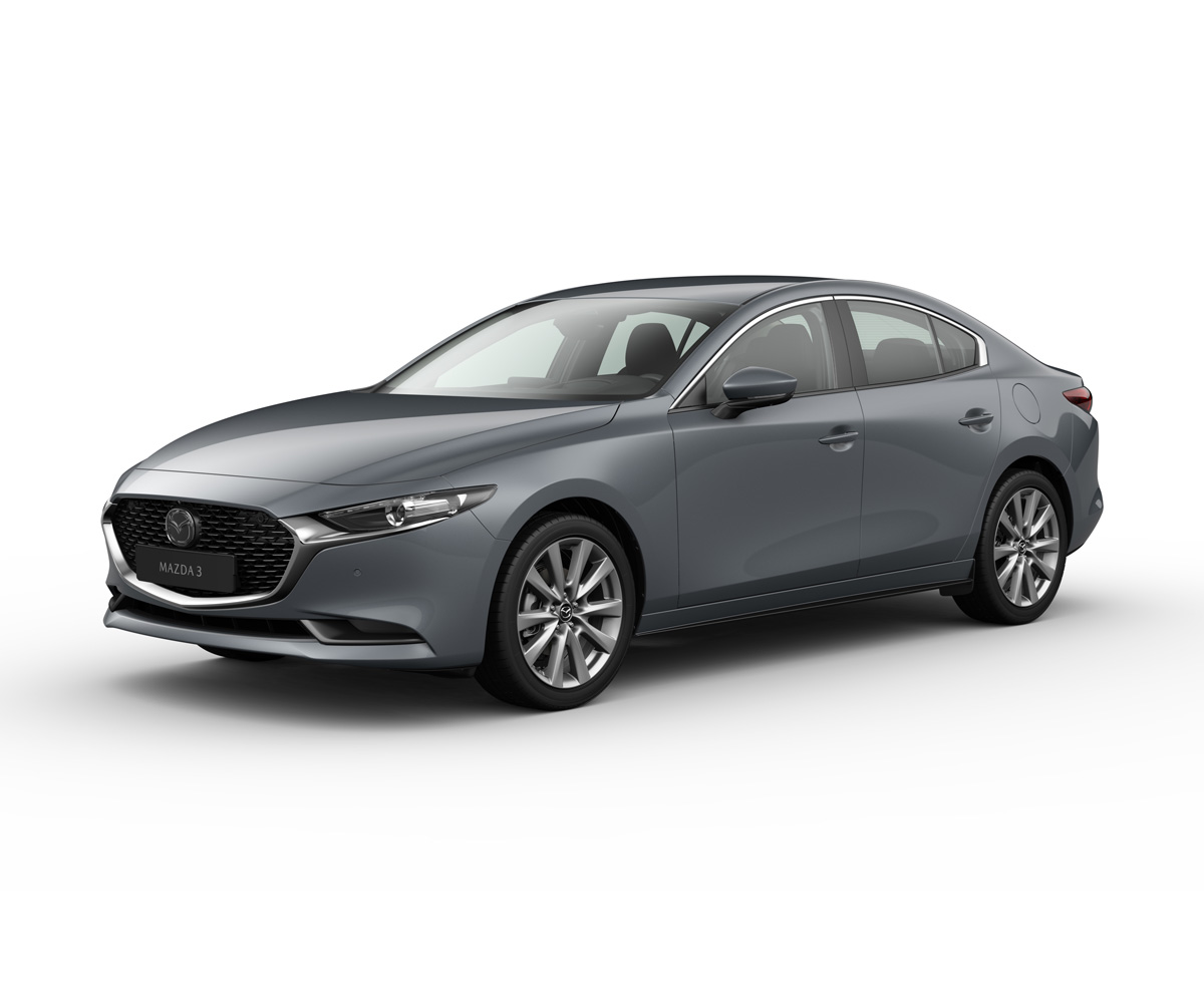 Mazda3 Sedan in Polymetal Gray body color in Centre-Line equipment