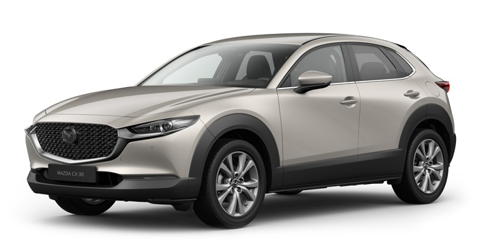 Το Mazda CX-30 σε χρώμα Platinum Quartz