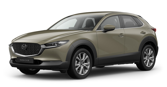 Mazda CX-30 in Zircon Sand color