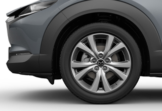 Llantas de aleación de 18" - Silver (215/55/R18) del nivel de especificaciones Exclusive-Line del Mazda CX-30