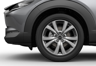 Llantas de aleación de 18" - Silver (215/55/R18) del nivel de especificaciones Exclusive-Line del Mazda CX-30