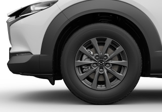 Llanta de aleación de 16" del nivel de especificaciones Prime-Line del Mazda CX-30