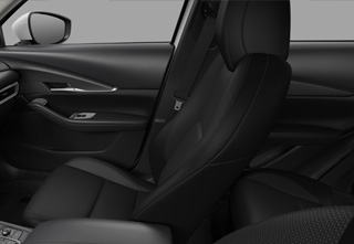 Material textil negru și interiorul plafonului negru al nivelului de echipare Mazda CX-30 Prime-Line