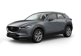 Mazda CX-30 in Polymetal Gray body color in Centre-Line equipment