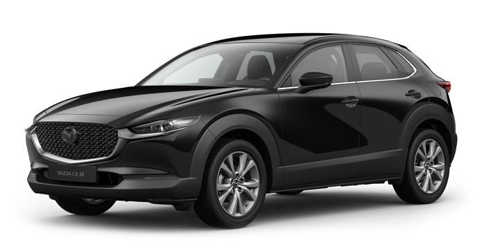 Mazda CX-30 v barvě Jet Black